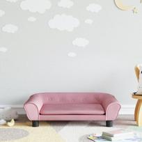 Vaikiška sofa vidaXL, rožinė, Rožinė