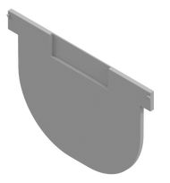 Galinė sienelė ACO Easyline 855209, pilka