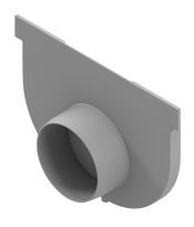 Galinė sienelė ACO Easyline 855207, pilka, DN50