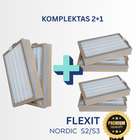 FLEXIT NORDIC S2/S3 FILTRŲ KOMPLEKTAS 2 + 1
