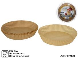 Kitchen&Go karšto oro gruzdintuvės popierinė kepimo forma, 20 cm, 100 vnt.
