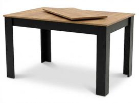Stačiakampis išskleidžiamas stalas120–160 × 80 cm, iš ąžuolo