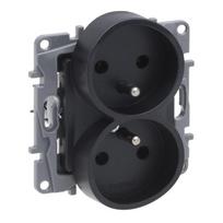 Legrand Niloe Selection dvigubas elektros lizdas, antracitas