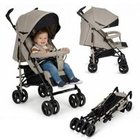 Skėtinis vežimėlis iki 15 kg, 360° pasukamos rankenos, lengvas 7 kg, gulima padėtis, kompaktiškas – Lionelo Irma Beige Sand, Beige Sand