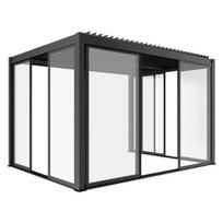 Stumdomos stiklinės durys Mirpol S8 LUXE 270x218cm, antracito spalvos aliuminio rėmas