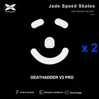 X-Raypad Jade Mouse Feet | White, x2, Razer Deathadder V3 Pro