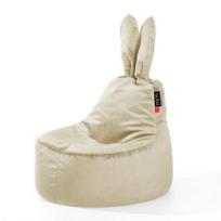 Sėdmaišis Qubo Baby Rabbit miltelių velvetas, moderni veliūrinė vaikų kėdutė