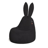 Sėdmaišis Qubo Baby Rabbit Onyx FEEL FIT kompaktiška vaikų kėdutė