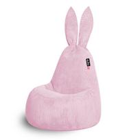 Sėdmaišis Qubo Daddy Rabbit Bubblegum FEEL FIT didelis ergonomiškas poilsio krėslas
