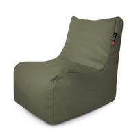 Sėdmaišis Qubo Noa Kiwi Soft Fit žalia ekologiška oda, modernus