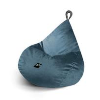 Sėdmaišis kėdė Qubo Tiny Drop Indigo FRESH FIT ergonomiško dydžio vaikams, lengvai valomas audinys