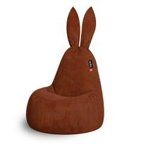 Vaikiška sėdmaišio kėdė Qubo Daddy Rabbit Cinnamon FEEL FIT ruda, praktiška