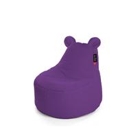 Vaikiška sėdmaišio kėdė Qubo Teddy Plum POP FIT violetinė praktiško dizaino