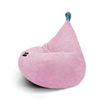 Vaikiška sėdmaišio kėdė Qubo Tiny Drop Bubblegum FEEL FIT minkšta ergonomiška lengva