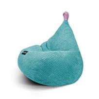 Vaikiška sėdmaišio kėdė Qubo Tiny Drop Electric Feel Fit, ergonomiška, minkšta