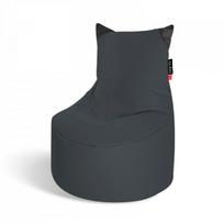 Vaikiškas sėdmaišis Qubo Munchkin Graphite POP FIT, poliesteris, modernus dizainas, pilkas