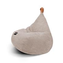 Vaikiškas sėdmaišis Qubo Tiny Drop Wood, minkštas veliūras, ergonomiškas