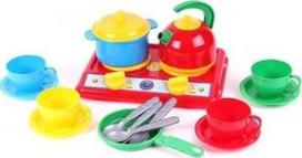 Žaislinė virtuvėlė Technok Kitchen 5 žaidimų viryklė ir virtuvės reikmenys