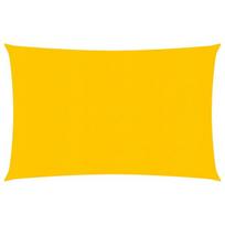 vidaXL Burė nuo saulės, geltonos spalvos, 3,5x5m, HDPE, 160g/m²