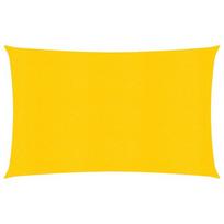 vidaXL Burė nuo saulės, geltonos spalvos, 5x7m, HDPE, 160g/m²
