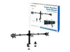 LOGILINK BP0107 Triple monitor mount 17–27inch arm length adjustable