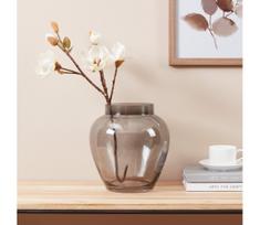 Eglo 421211 - Stiklinė vaza ASINDRO 23,5x22 cm juoda/dūminė