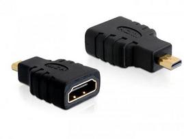 Delock Micro HDMI-D male to female adapter (black)