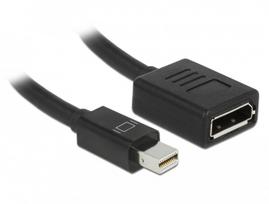 Delock DisplayPort Adapter Mini DP to DP Standard/Buckle 16K Black
