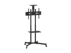 Equip Floor-standing holder 37"-70"/1TFT, 50kg, 2 shelves, black, lite Retail
