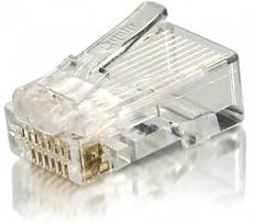 Equip Cat6 Unshielded RJ45 Premium 100 pieces transparent.