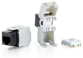Equip Keystone Jack Unshielded Cat6 LSA Prem. wzf.8Stk sw Polybag