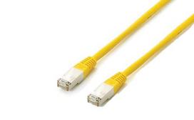Equip Cat6A Patch Cable, S/FTP, 2xRJ45, 20.00m, yellow, LSZH, Polybag