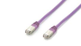 Equip Cat6A Patch Cable, Plenum/FT4, 2xRJ45, 20.00m, purple LSZH Polybag