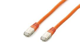 Equip Cat6A Patch Cable, S/FTP, 2xRJ45, 0.50m, orange, LSZH, Polybag