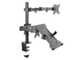 Equip Table holder 13"-32"/1TFT 360°+NB-holder 8Kg black retail
