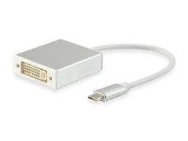Equip USB-C to DVI-I (24+5) Adapter, 2K/60Hz, 0.15m PVC