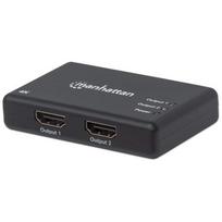 Manhattan 4K 2-Port HDMI Splitter 4K@30Hz Power Supply Black