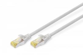 Digitus Cat6a S/FTP patch cable with 2x RJ45 connectors, 0.25mm grey, with cable tie protection