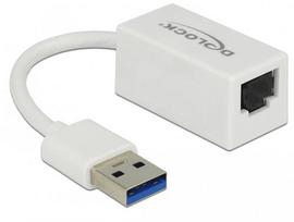 Delock SuperSpeed USB-A to Gigabit LAN adapter, white
