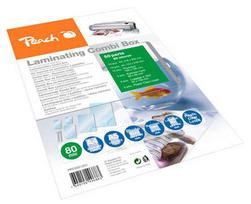 Peach Laminating sheets 25er Starter Set, 80 microns, various sizes.