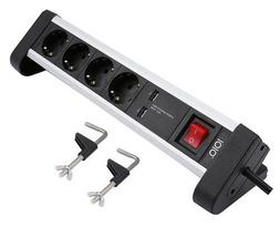 Olympia  IOIO Power strip SL 2425 U 4xSchuko/2x-A si/sw