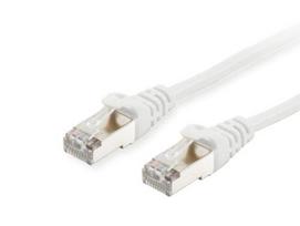 Equip Cat6A Patch Cable S/FTP 2xRJ45 3.00m White LSZH Polybag