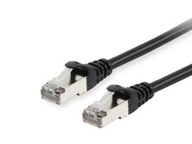 Equip Cat6A patch cable, S/FTP, 2xRJ45, 2.00m, black, LSZH, polyethylene bag