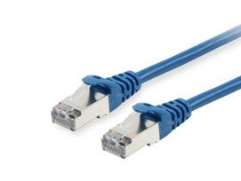 Equip Cat6A Patch Cable S/FTP 2xRJ45 2.00m Blue LSZH Polybag