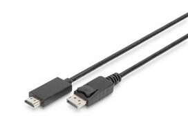 Digitus DisplayPort Adapter cable DPort - HDMI A St/St 8K 1m