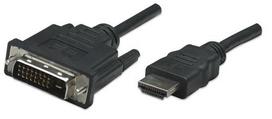Manhattan HDMI to DVI cable, HDMI plug on DVI-D, 1m