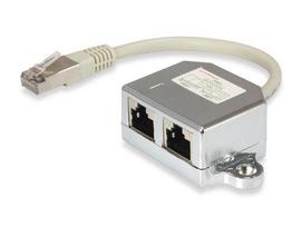 Equip 2-Port Cat5e RJ45 Splitter to 2x RJ45 FTP ST/Bu, 0.15m