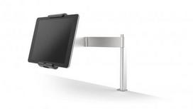 Durable Tablet Desk Holder TABLE CLAMP 7-13 inches silver