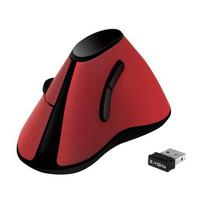 Logilink Mouse, ergonomically vertical, Funk 2.4 GHz, red