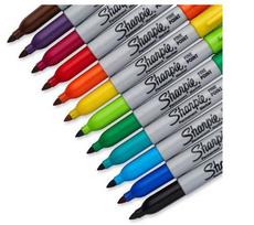Sharpie Fine Round Tip Marker F 18 Fun Colors Blister